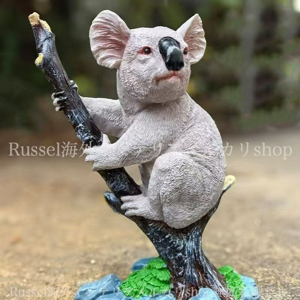 置き物 コアラ ガーデンオブジェ 樹脂 庭 アニマル かわいい 動物 置物
