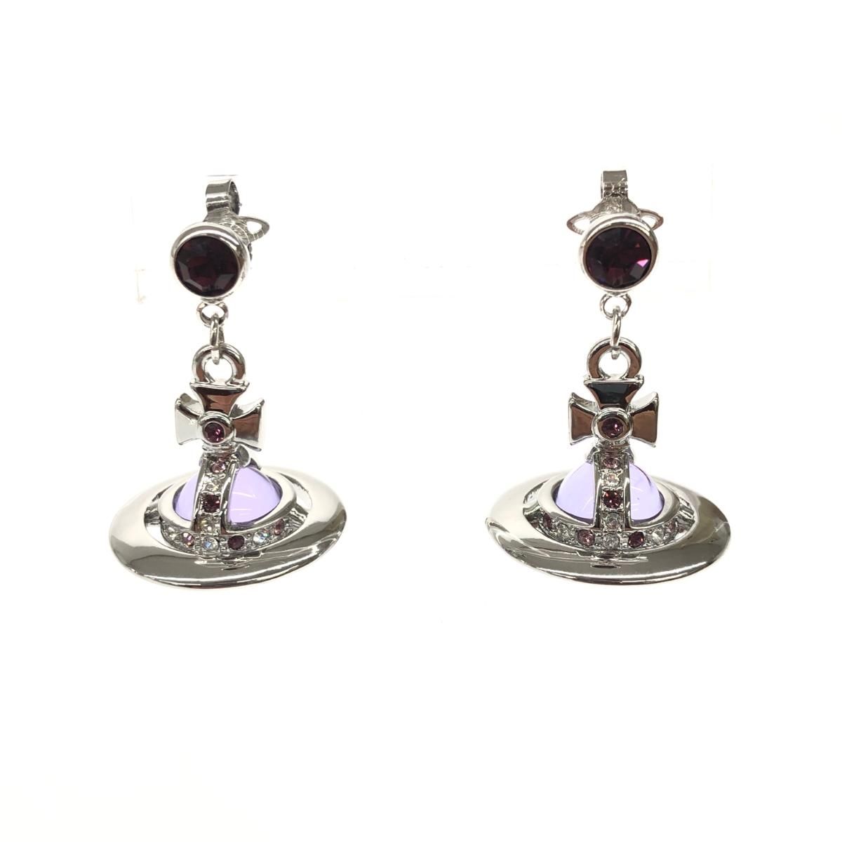 ヴィヴィアンウエストウッド タイニーオーブピアス パープル Vivienne Westwood パープルピアス Vivienne Westwood｜タイニーオーブ