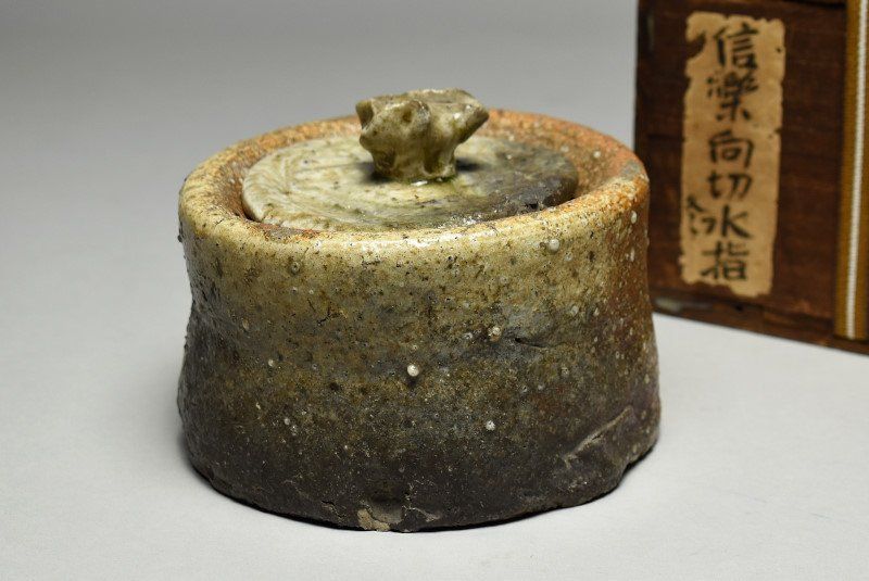 蔵A4926】古美術 古伊賀信楽向切水指 桃山時代 桃山時代 古
