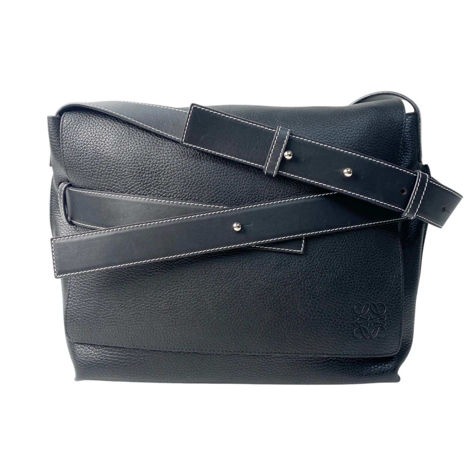 ロエベ LOEWE アナグラム メッセンジャー バッグ ショルダー