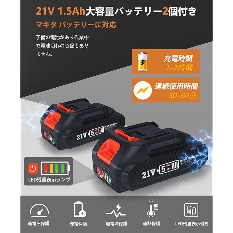 21v 1500mAh