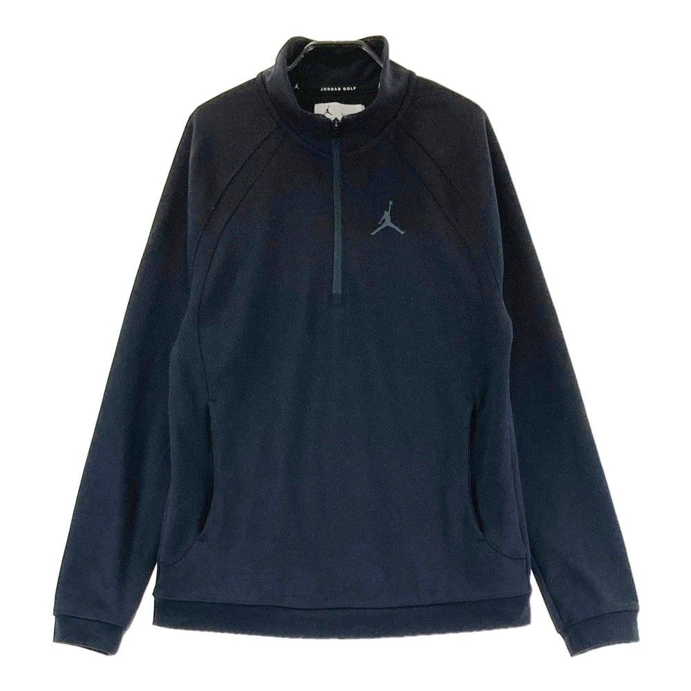 サイズ：M JORDAN GOLF ジョーダンゴルフ 2024年モデル ハーフジップ長袖Tシャツ  ブラック系 [240101302699]# ゴルフウェア メンズ ストスト