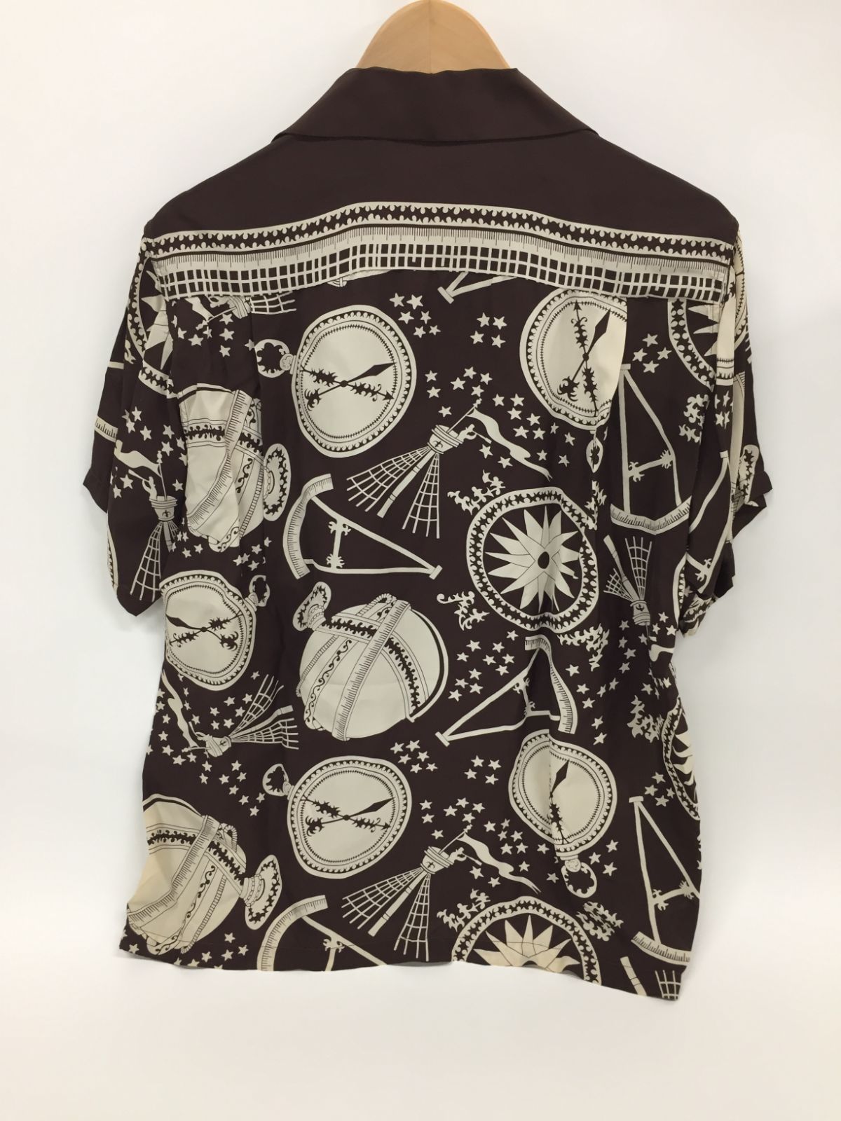 SUN SURF アロハシャツ Mサイズ SUN SURF アロハシャツ size M リーフ柄 総柄 オープンカラー