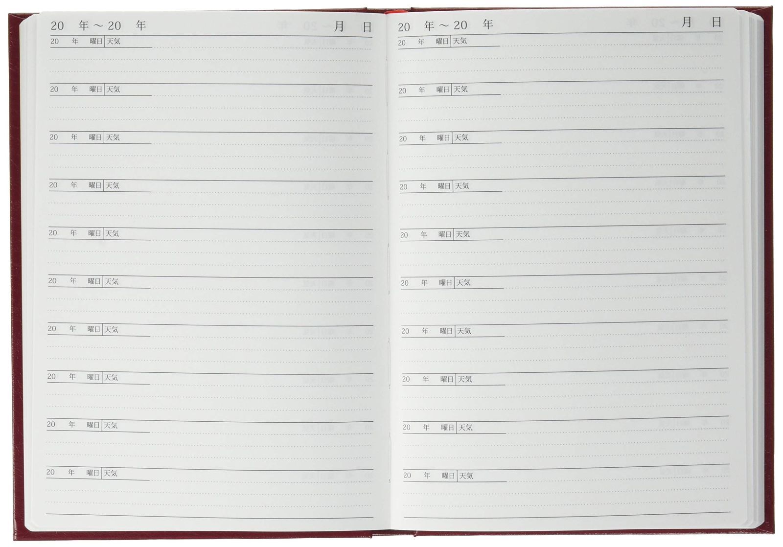 レッド 十年一昔日記帳 DP 10 日記 RD アーティミス