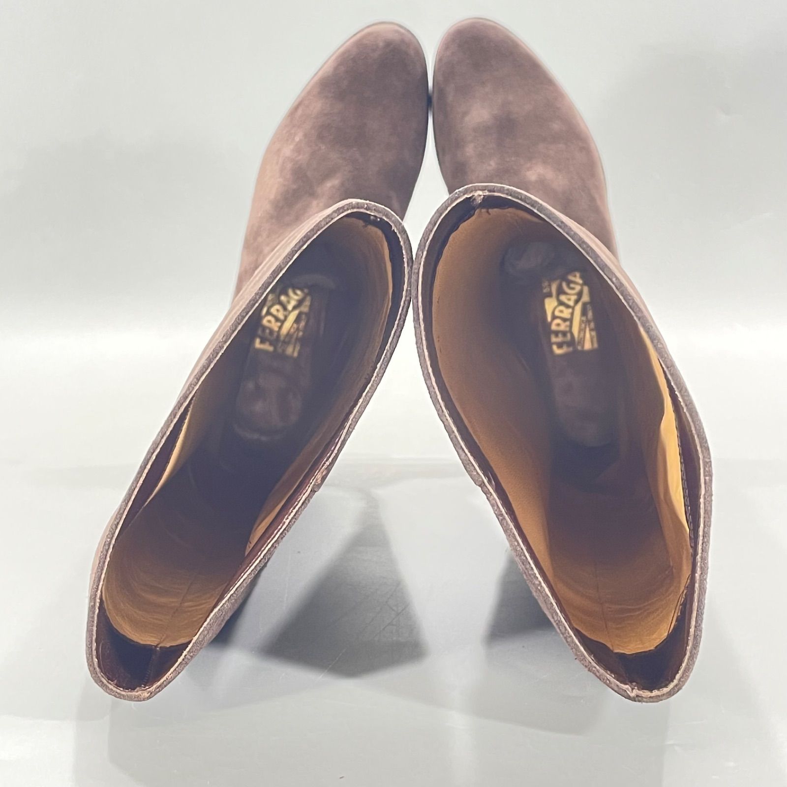 Ferragamo フェラガモ スヌード ロングブーツ ウェッジソール Ferragamo フェラガモ スヌード ロングブーツ ウェッジソール