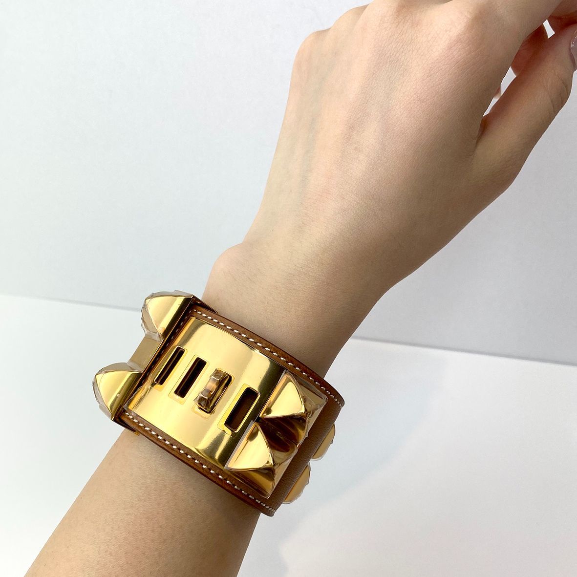 HERMES コリエドシアン　ブラック×ゴールド 楽天市場】【未使用品】 エルメス ブレスレット コリエドシアン