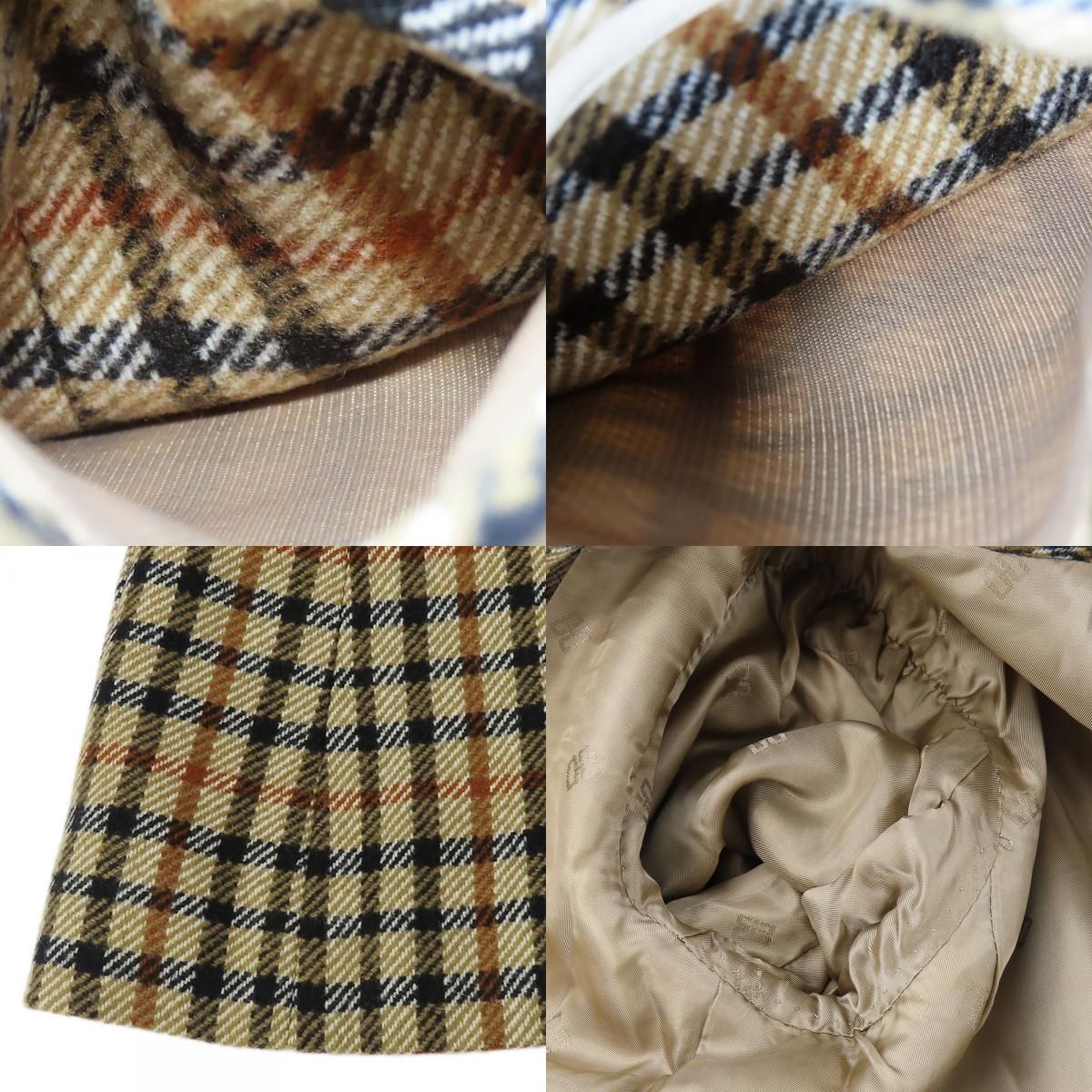 中古】 ダックス セットアップ ウール ナイロン キュプラ ベージュ