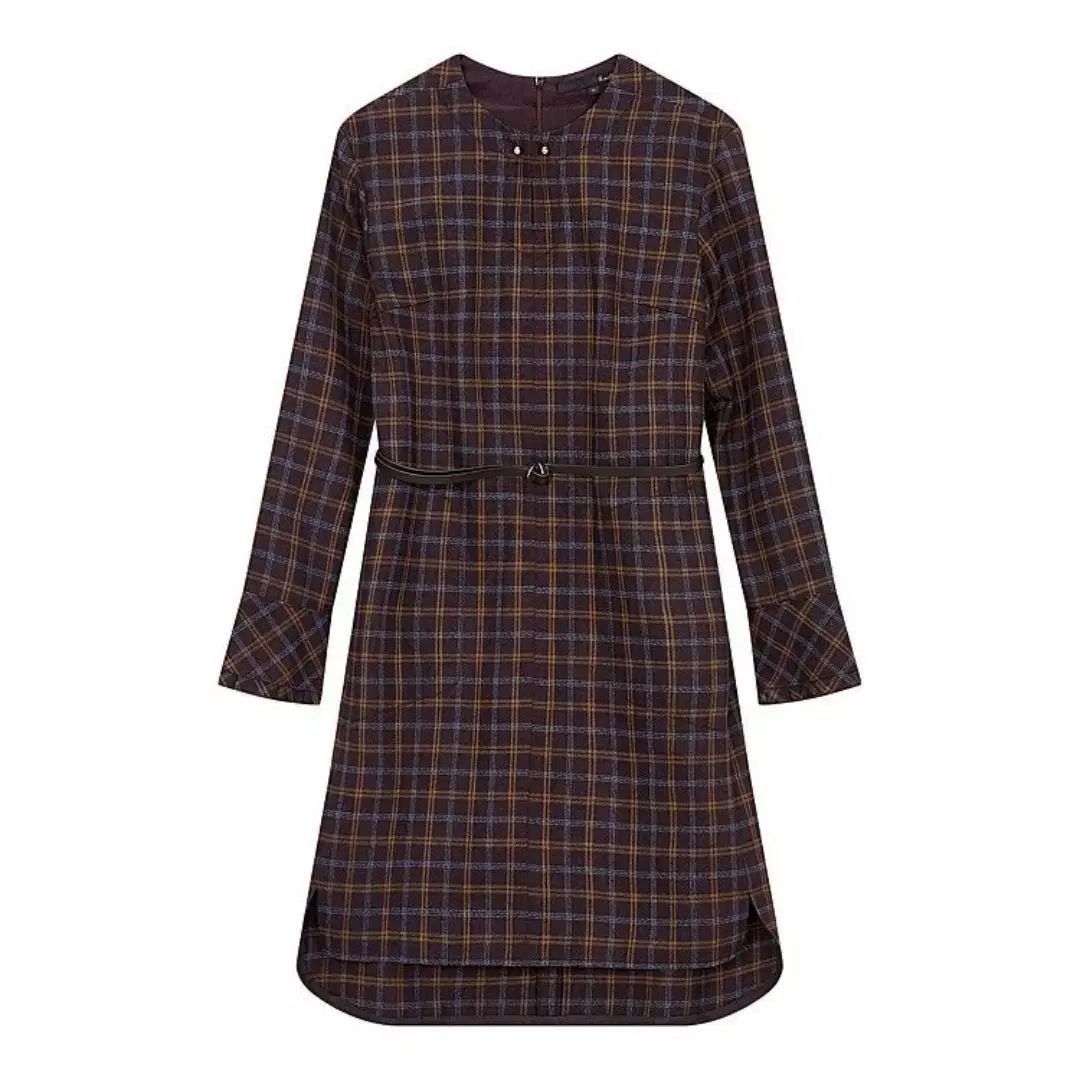 チェック柄ワンピース 55