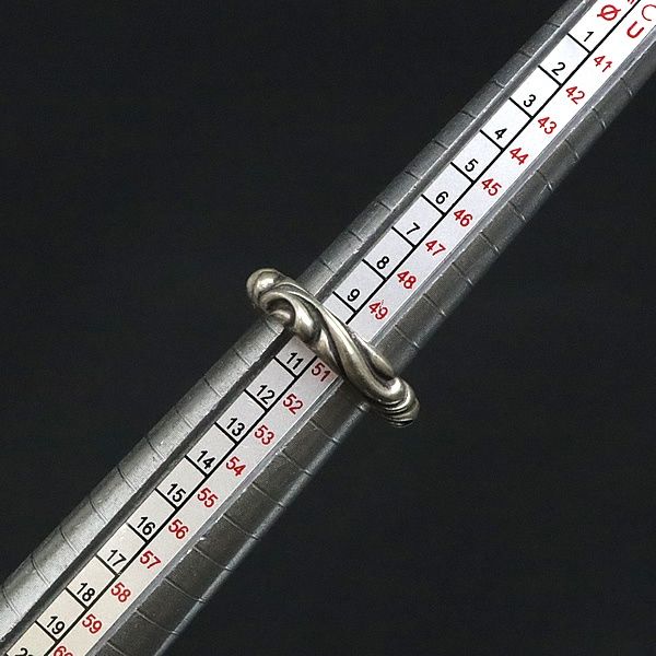 Chrome Hearts シルバースクロールバンドリング 14号 【RINKAN購入】美品⭐️クロムハーツ/スクロールバンドリング14号