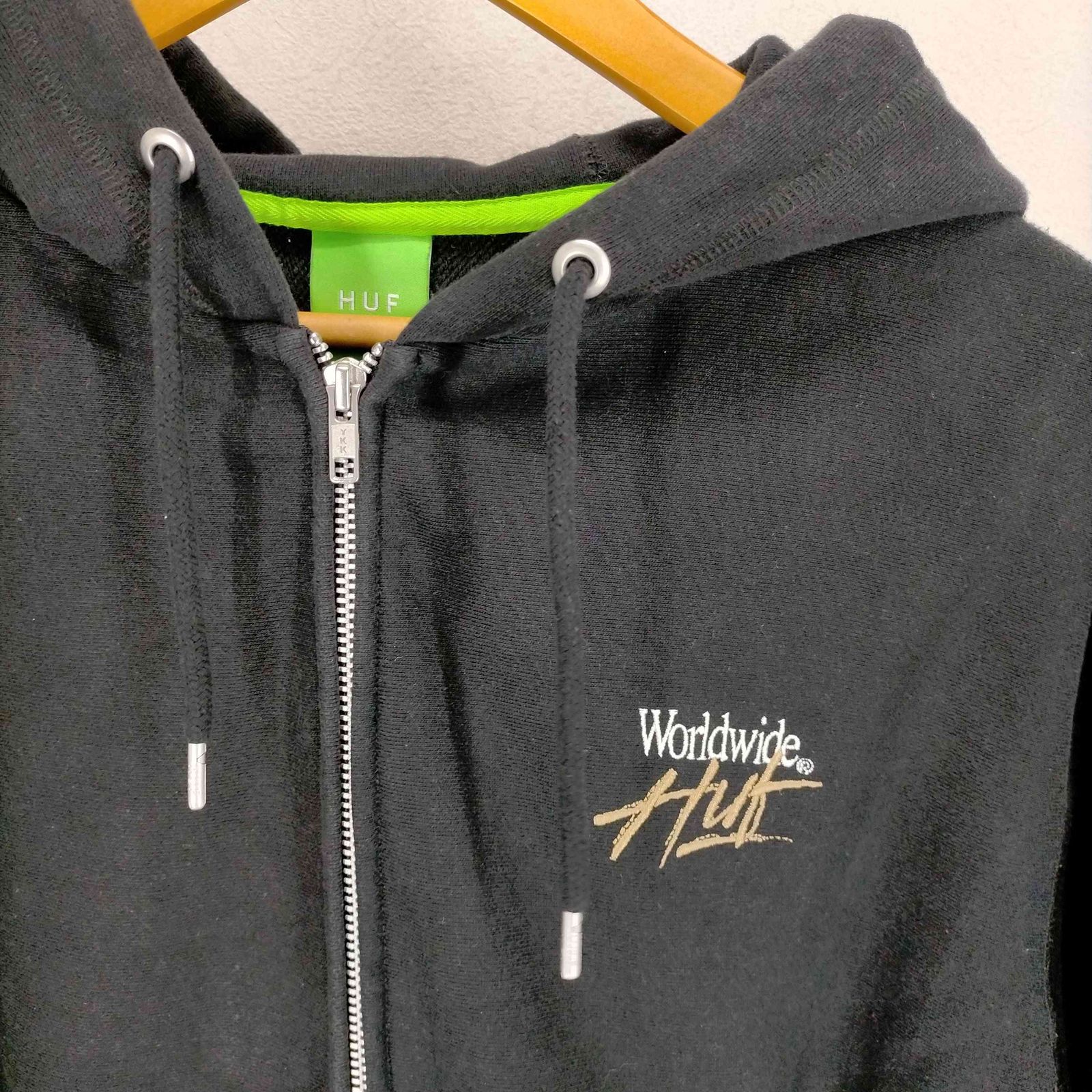 ハフ HUF OS FULL ZIP HOODIE worldwide ジップアップパーカー メンズ 