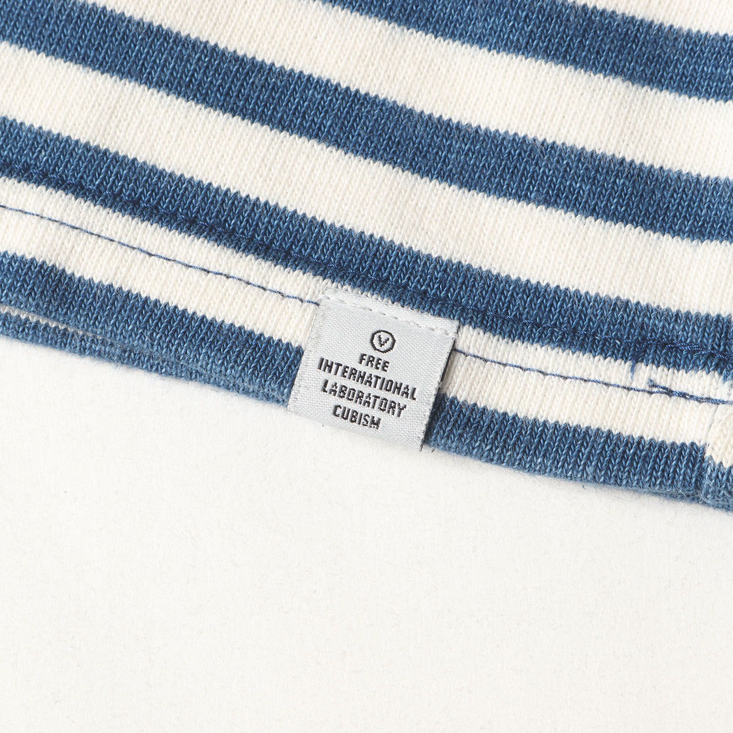 visvim BORDER CREW INDIGO L/S ボーダー M ロンＴ visvim BORDER CREW INDIGO L/S ボーダー M ロンT - メルカリ