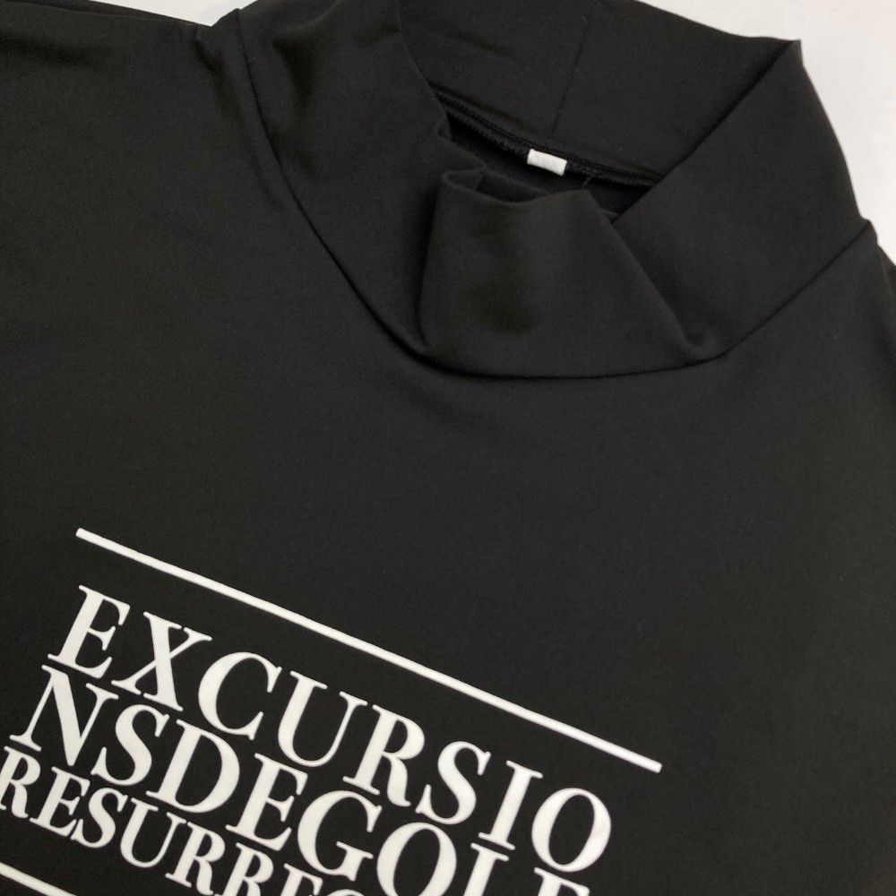 サイズ：XL RESURRECTION レザレクション  ハイネック 長袖Tシャツ  ブラック系 [240101437633] ゴルフウェア メンズ ストスト サイズ：XL RESURRECTION レザレクション ハイネック 長袖T