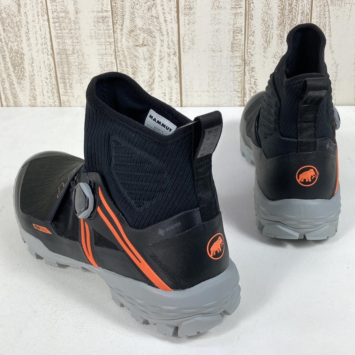 MENs 26.5cm マムート デュカン ボア ハイ ゴアテックス Ducan BOA High GTX トレッキングシューズ MAMMUT  3030-04170 00533 Black / Orange ブラック系 - メルカリ