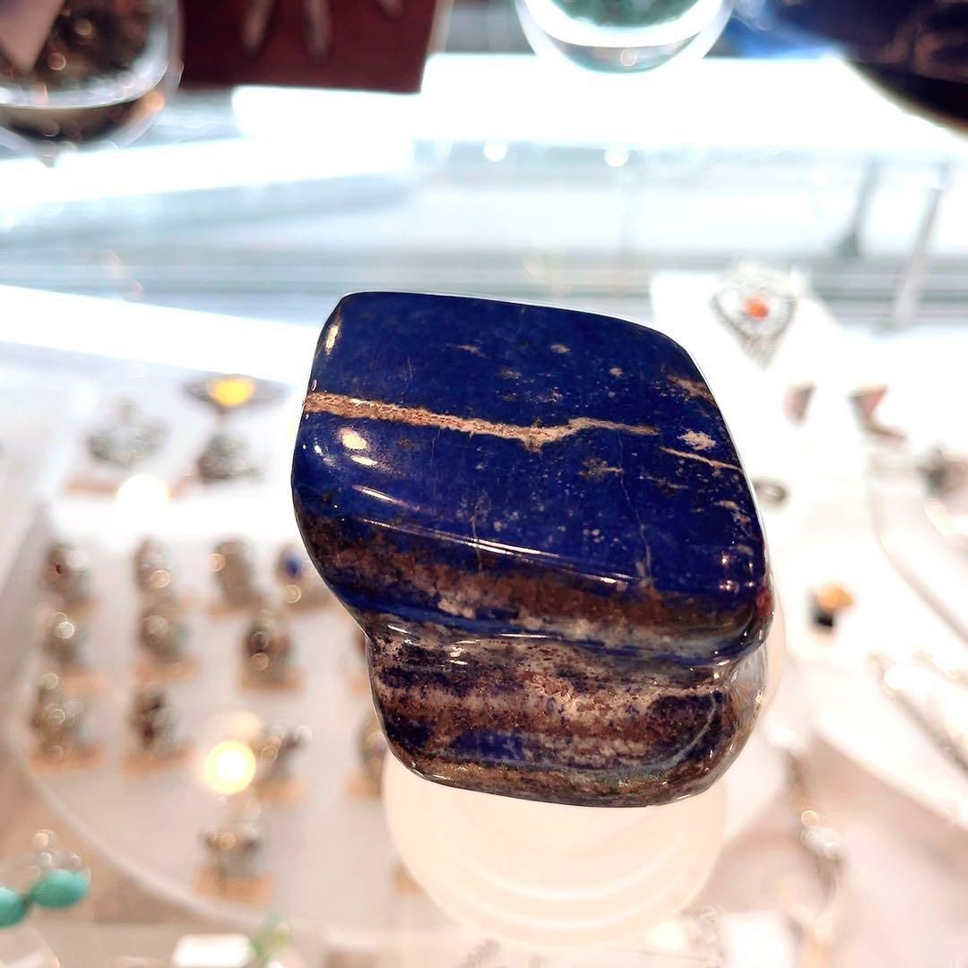 新品 高級 ラピスラズリ アフガニスタン 289g 天然無着色 磨き原石