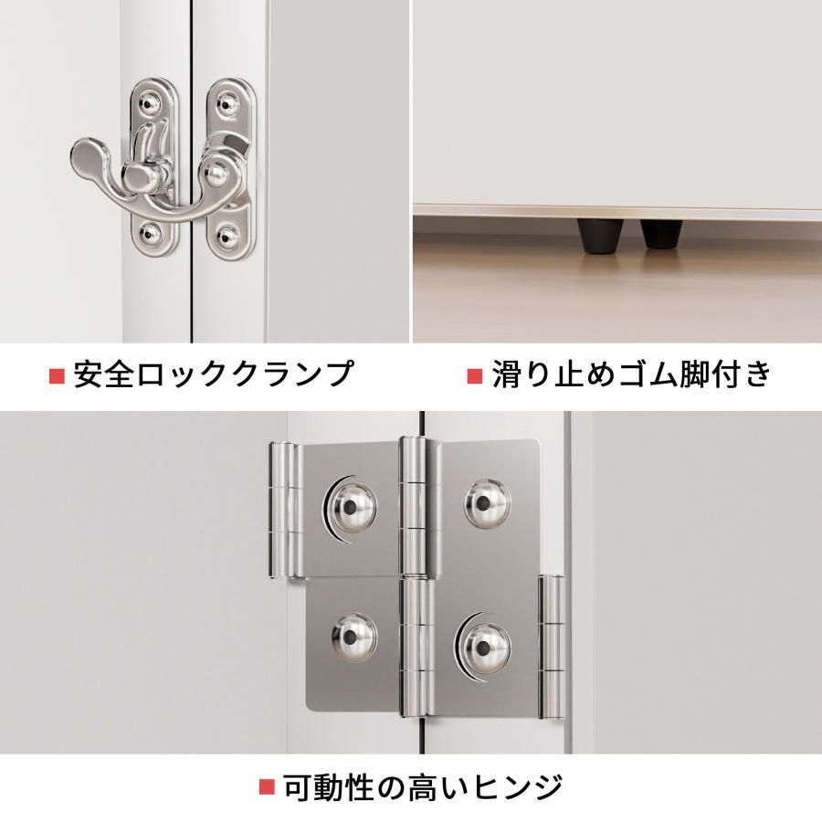 フィルムミラー 割れない鏡 折りたたみ 180度 360度展開 60cmx2