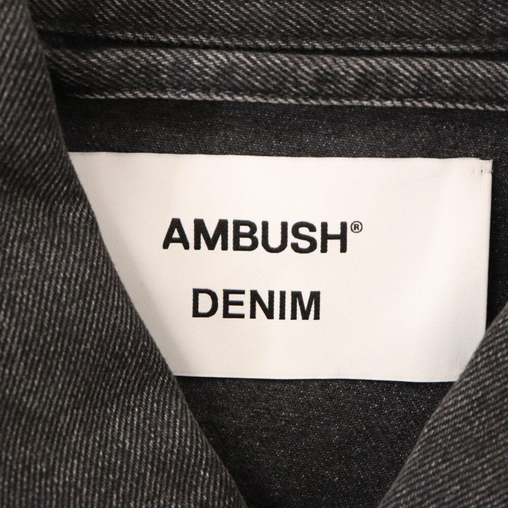 AMBUSH (アンブッシュ) DENIM RIDERS JAKET デニムライダースジャケット BMYE016S23DEN001200 ブラック