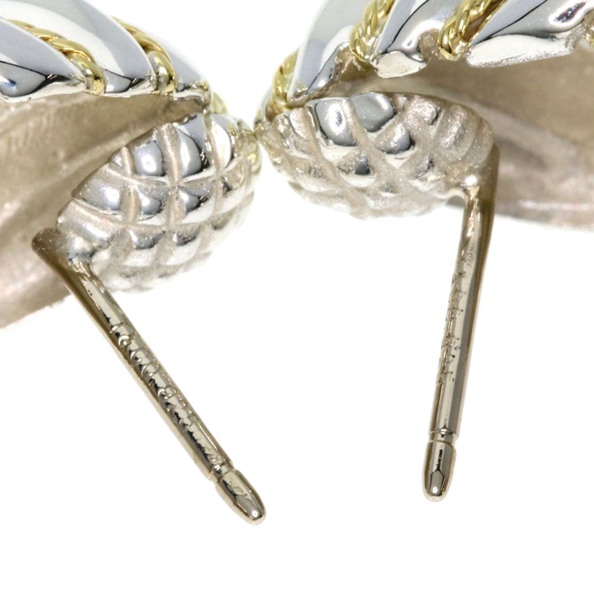 TIFFANY&Co. ティファニー ツイスト コンビ ピアス SV K18YG  