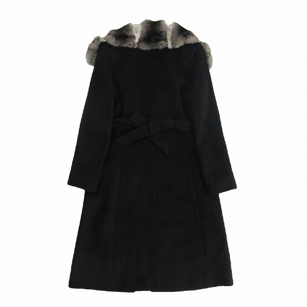 FENDI フェンディ カシミヤ100% チンチラファー 本毛皮 コート