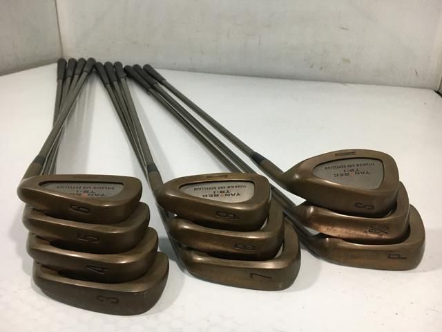 ブリジストン　アイアン１０本セット 中古ジャンボ尾崎 j\u0027s チタンマッスル アイアン10本セット メンズ