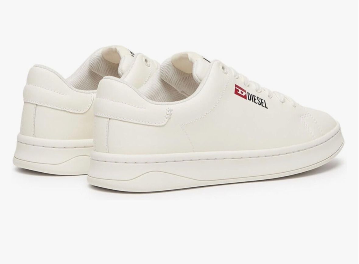 DIESEL S-ATHENE LOW W ホワイト 本革 レザースニーカー レディース