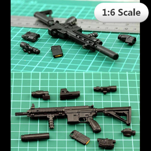 新品!!送料無料!! 1/6スケール HK416 未組立 銃 プラモデル