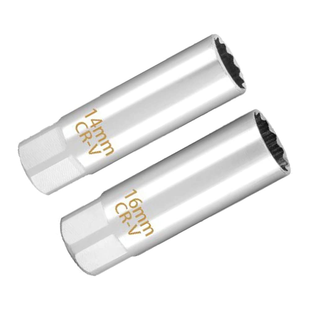 Size:14mm u0026 16mmスパークプラグレンチ ZKTOOL 14mm u0026 16mm スパークプラグレンチ スパークプラグソケット 差込角3/8インチ 9.5mm 12コーナー (14mm u0026 16mm)