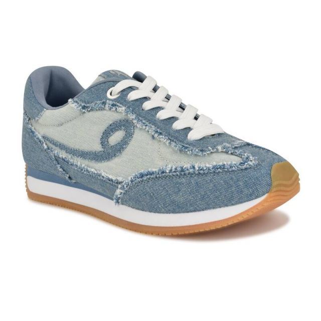【送料無料】 ナインウェスト レディース スニーカー シューズ Nine West Fivo Women's Casual Lace-Up Round Toe Sneakers Dark Blue Denim