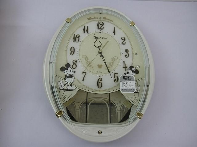 まとめ売り ディズニー ミッキー ミニー セイコー 掛時計 電波クロック