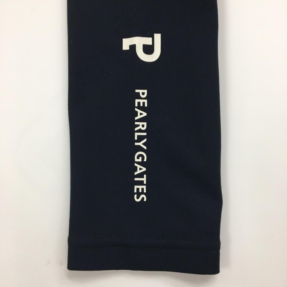 パーリーゲイツ ハイネックインナーシャツ ネイビー ロゴ白 メンズ 5(L