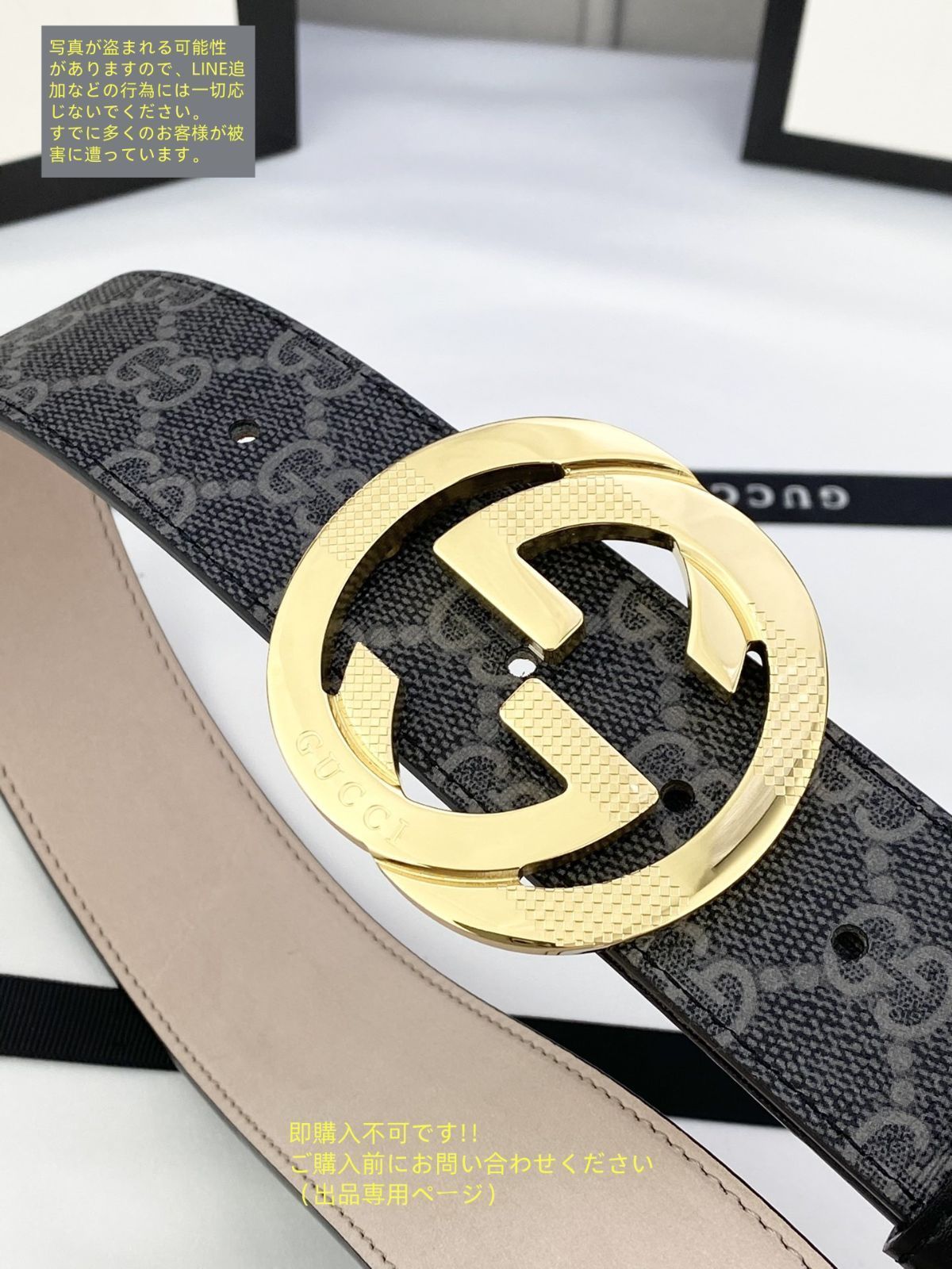 超極SSS美品 良品 GUCCI グッチ GG ベルト メンズ 本革 - メルカリ