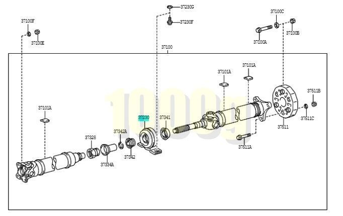 トヨタ純正 超 品 ソアラ センターサポートベアリング プロペラシャフト センターベアリング UZZ30 UZZ31 UZZ32 FFCRYSTALESIA_COM