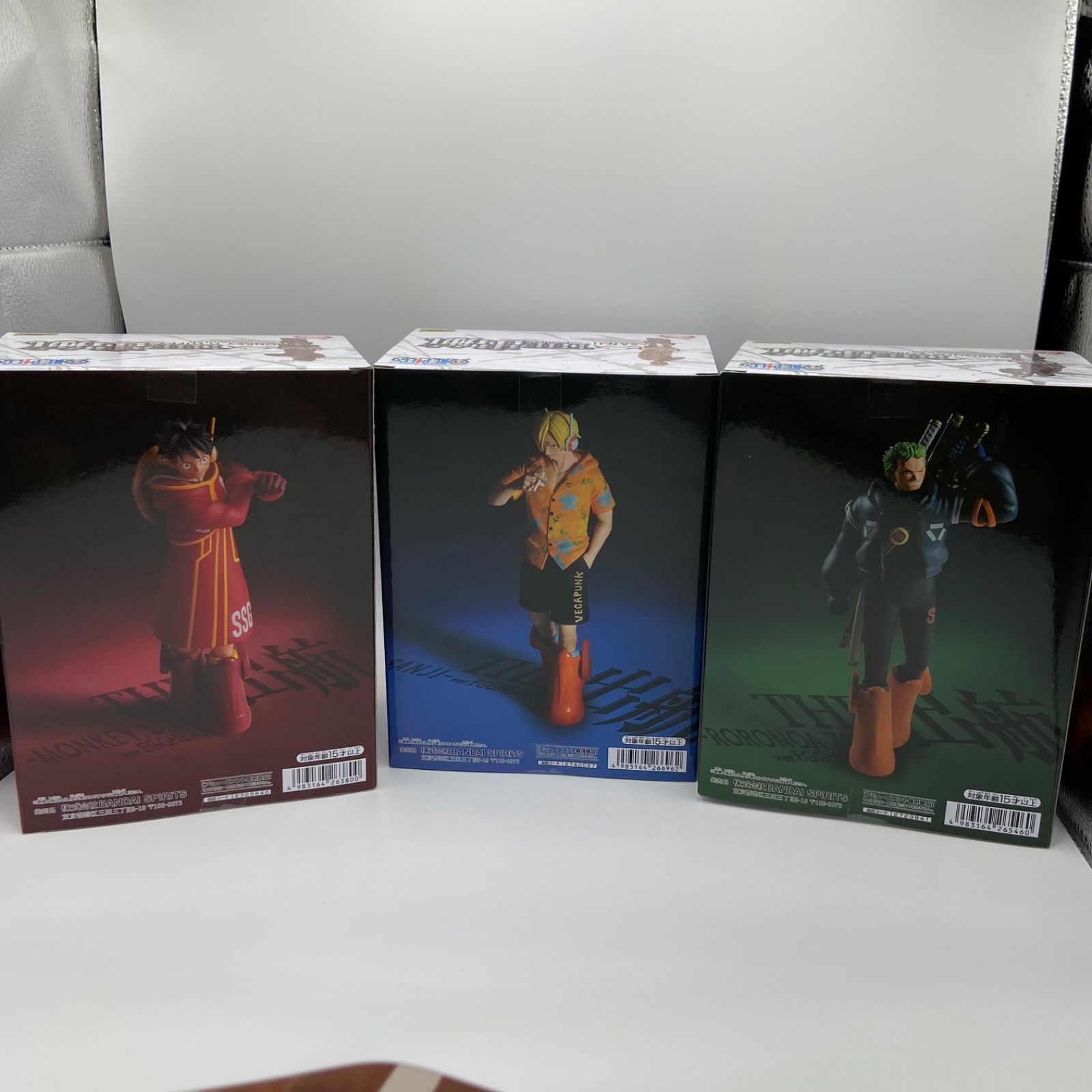 未開封 ワンピース 3点セット THE 出航 MONKEY.D.LUFFY モンキー