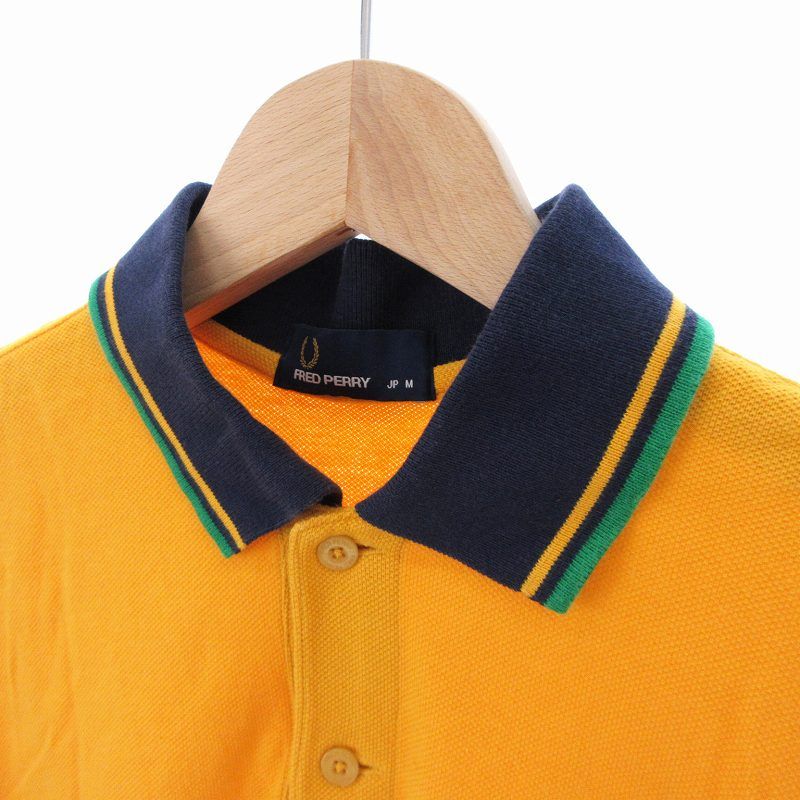 専用　美品　FREDPERRYフレッドペリー ポロシャツ ロゴ刺繍　M　黒　黄色 専用 美品 FREDPERRYフレッドペリー ポロシャツ ロゴ刺繍 M 黒