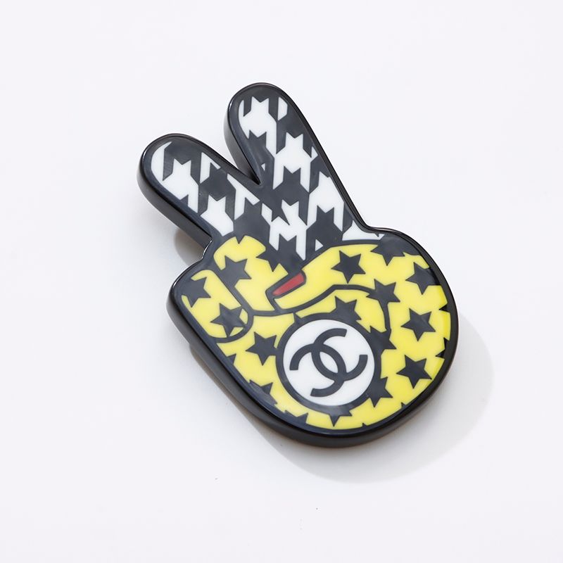 CHANEL シャネル ブローチ ココマーク 16K ピースモチーフ