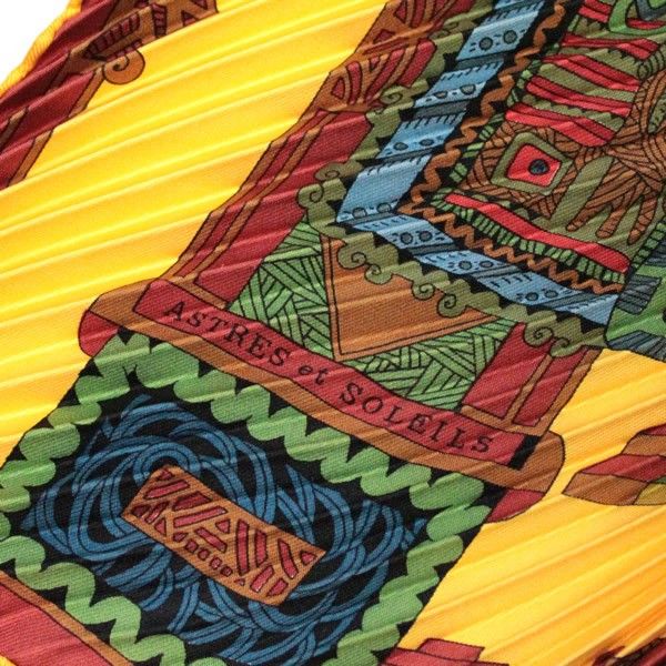 エルメス HERMES プリーツカレ ASTRES et SOLEILS 天体と太陽 スカーフ