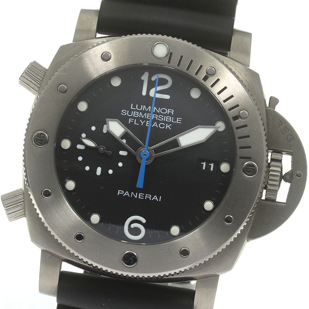 パネライ PANERAI PAM00614 ルミノール サブマーシブル 1950 3デイズ クロノフライバック チタニオ 自動巻き メンズ箱・保証書付き_837380