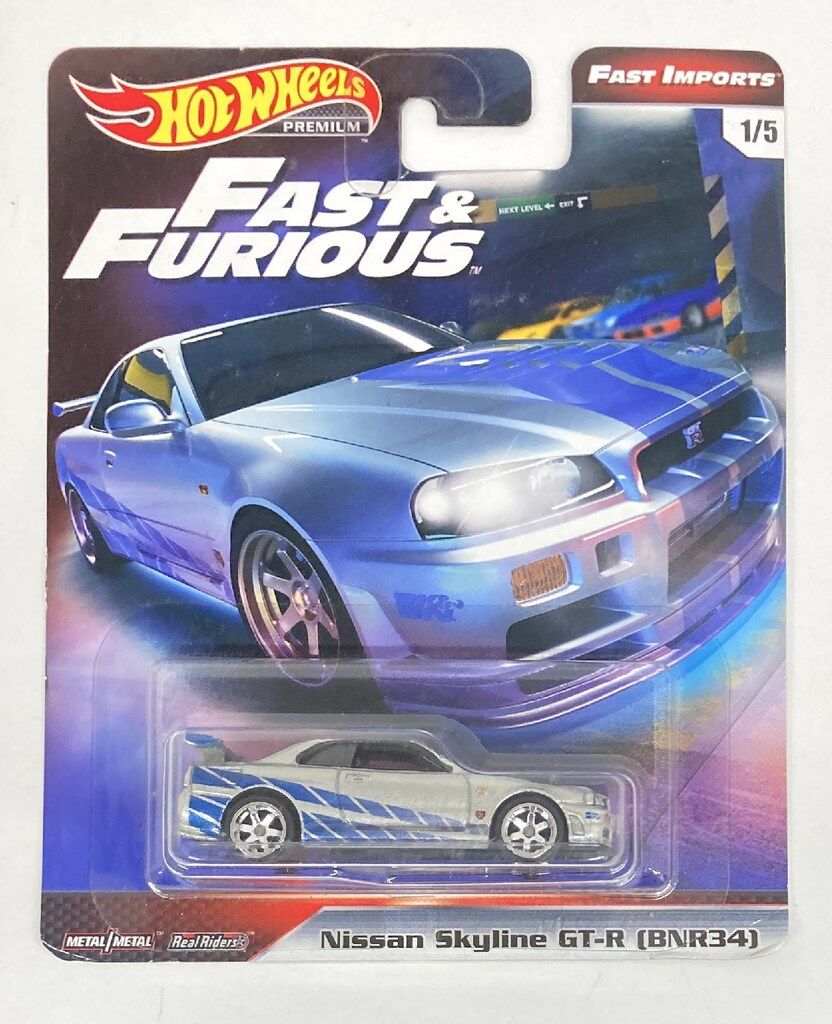 MATTEL HOTWHEELS FAST IMPORTS GBW78 NISSAN SKYLINE GT-R [BNR34] 1