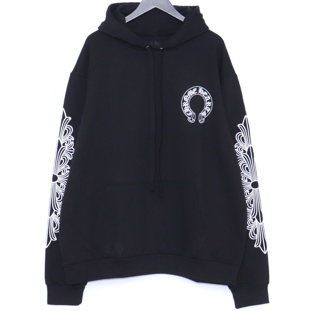 【CHROME HEARTS】クロス オールオーバーホースシュー パーカー 未使用 CHROME HEARTS プルオーバーパーカー ホースシュー