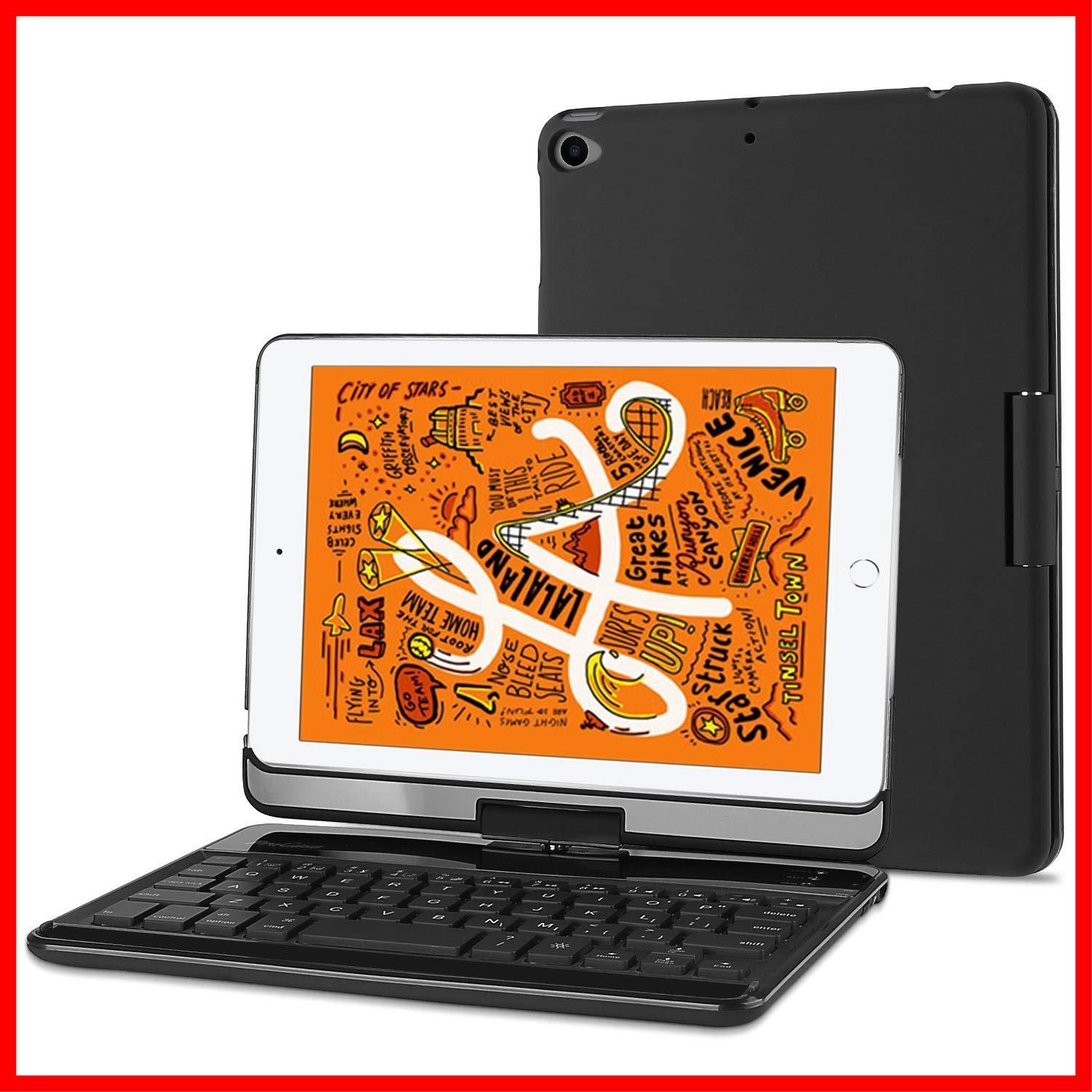 【数量限定】7.9 無線キーボード インチ スタンドケース Apple スマートカバー iPad iPad Mini Mini 5th Mini Gen スリム 2019 360度回転 / / iPad ケース Mini キーボード 4 4 2015 5 -ブ