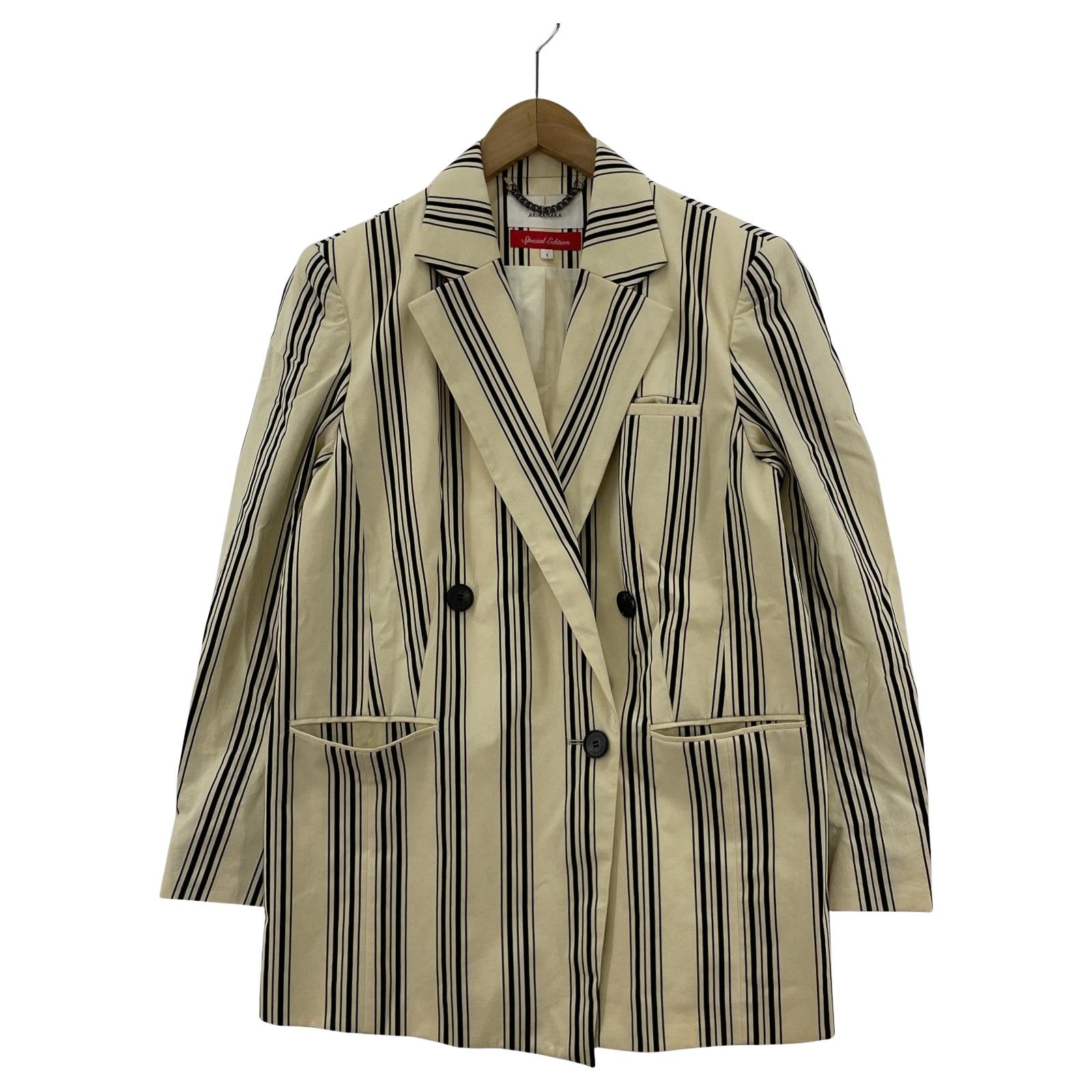 AKIRANAKA アキラナカ SPECIAL EDITION ストライプジャケット size1 
