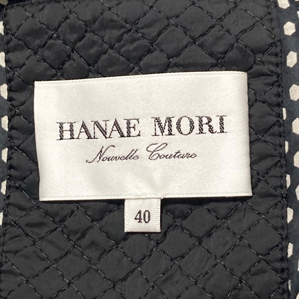 HANAE MORI(ハナエモリ) コート サイズ40 M レディース - 黒 長袖