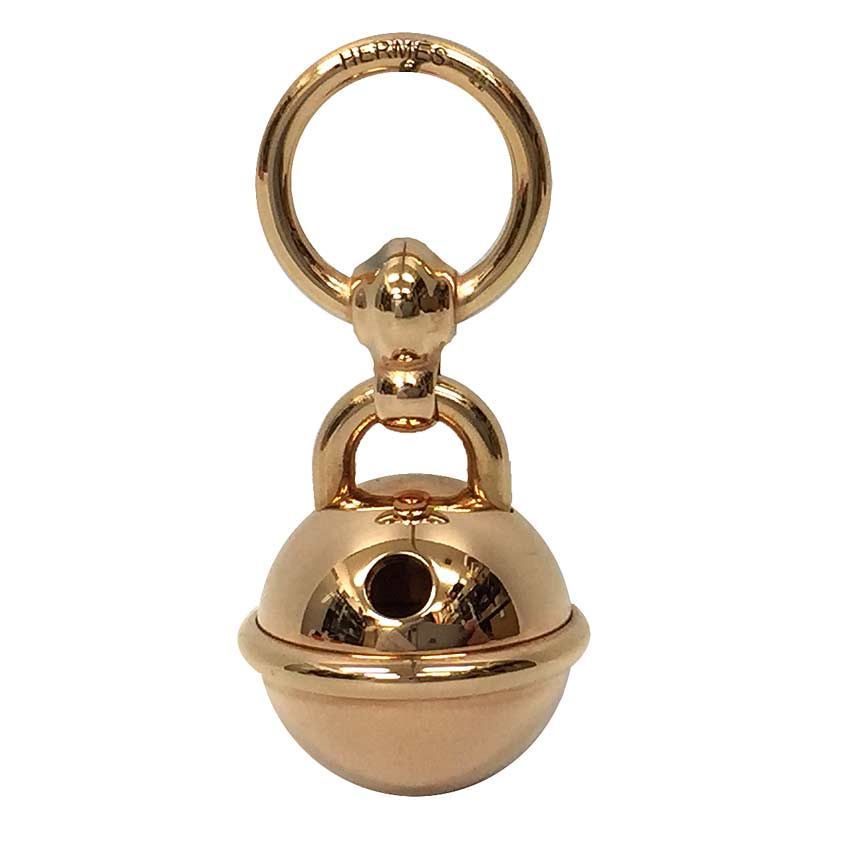 HERMES エルメス スカーフリング ツイリー ベル Bell ピンクゴールド 