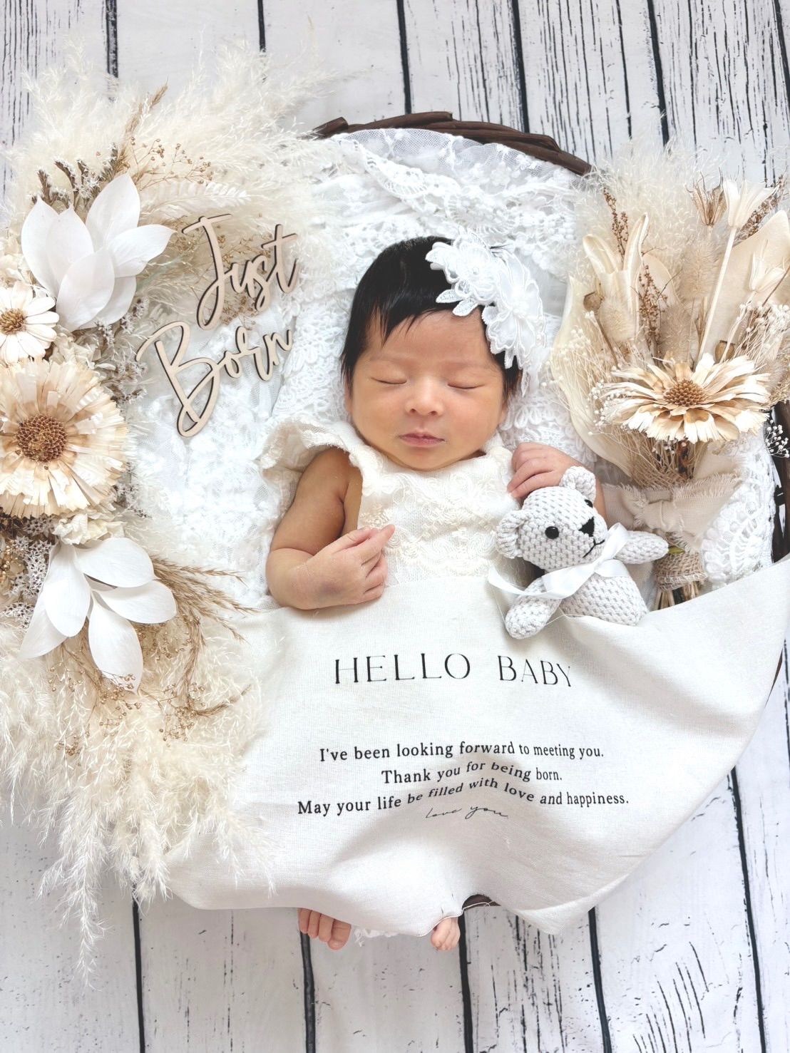 セルフニューボーンフォトセット フラッフィーベージュ