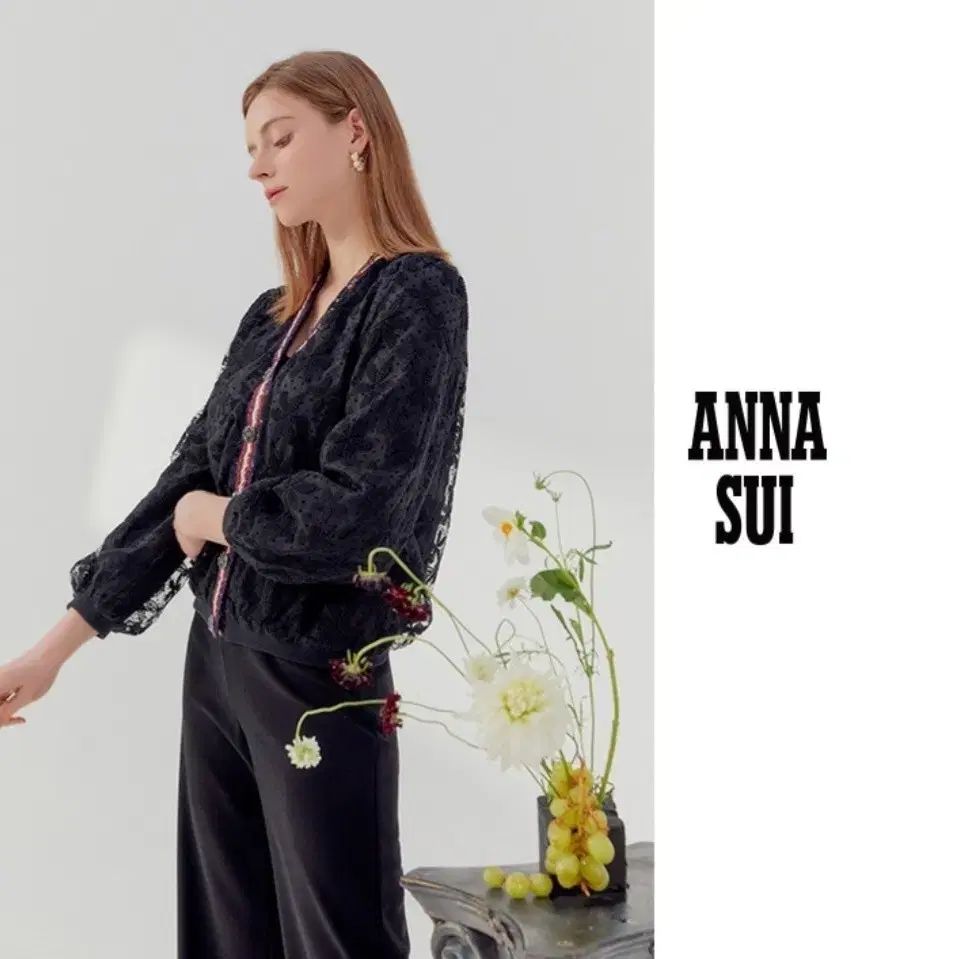 anna sui アナスイ レース フラワージャンパー