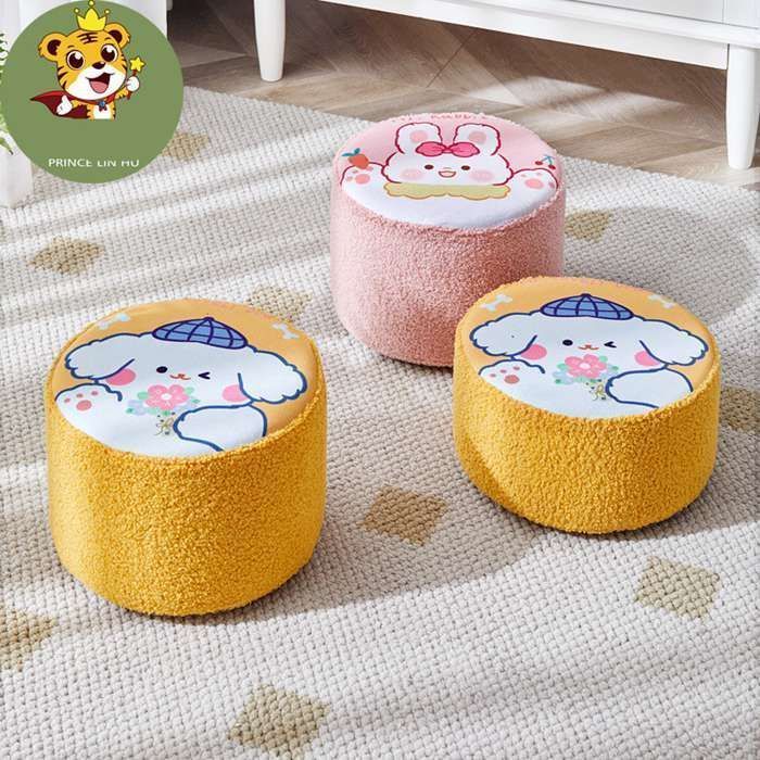 極厚クッション 厚み15cm おしゃれ 座布団 フロアクッション 硬め 座椅子 お尻が痛くなりにくい ラウンドクッション 円形 かわいい スツール チェア 丸椅子 北欧 踏み台 足置き 玄関fushi1641