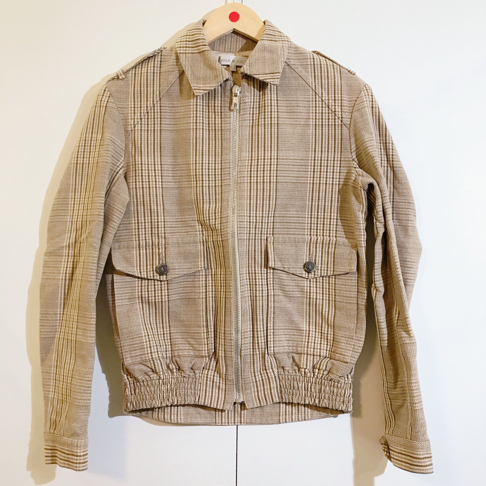 美品】PAUL&JOE ポールアンドジョー ジャケット チェック柄 ブルゾン 