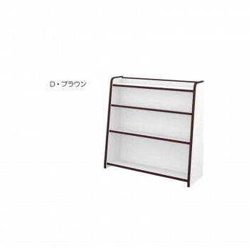 知育家具 EVAキッズシリーズ ほんだな 幅93cm GR-93H D ブラウン