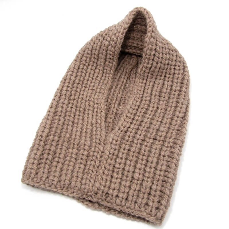 KIJIMA TAKAYUKI キジマタカユキ ネックウォーマー WKN-242914-24 WOOL CHUNKY BALACLAVA ウール ライトブラウン 28009808