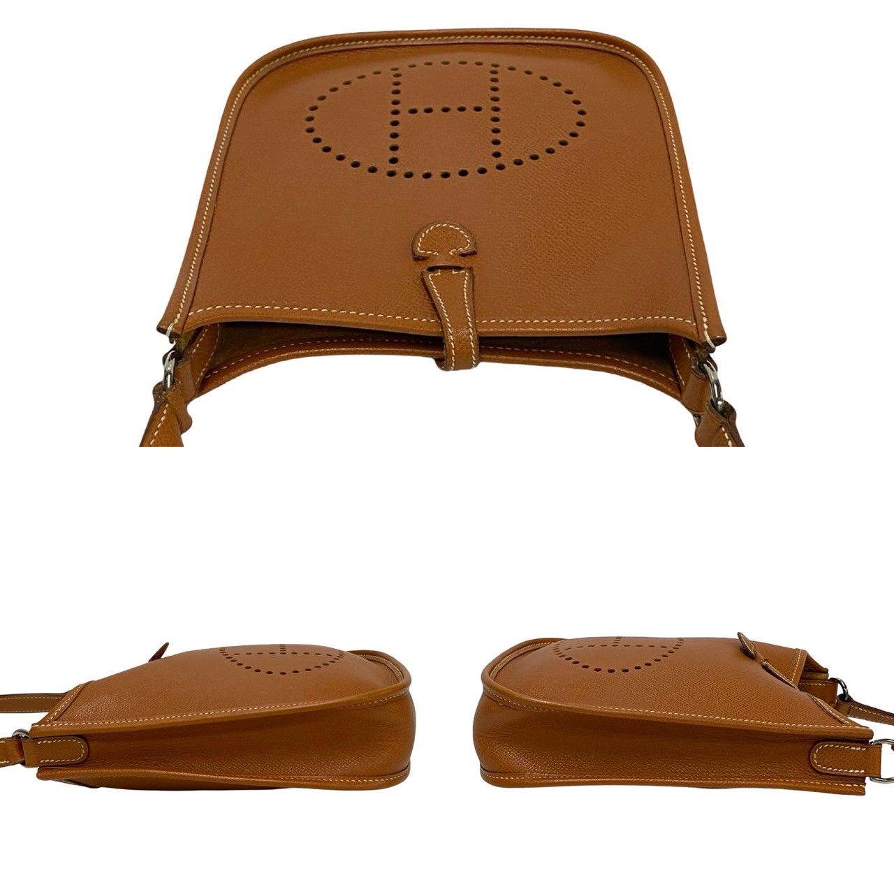 極 美品 HERMES エルメス □H 刻印 エヴリン TPM ヴォーエプソン 