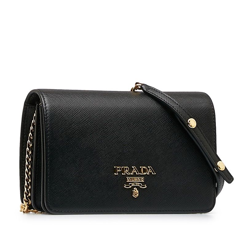 PRADA】プラダ サフィアーノレザー 思い出深い ショルダーバッグ 1BP006